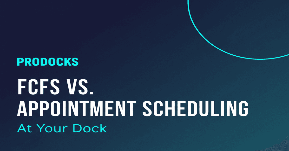FCFS vs appointment scheduling at a warehouse dock