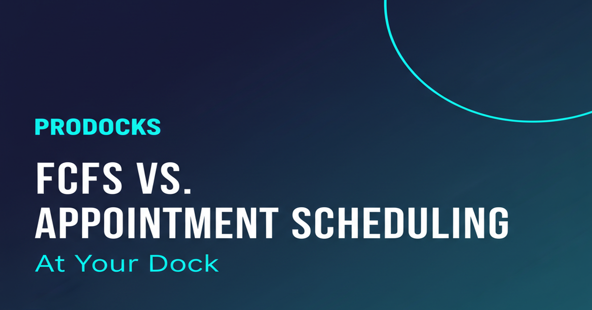 FCFS vs appointment scheduling at a warehouse dock